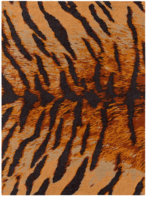 Tawny Hide Animal Prints Rectangle Hand Tufted Pure Wool Custom Rug by Rug Artisan