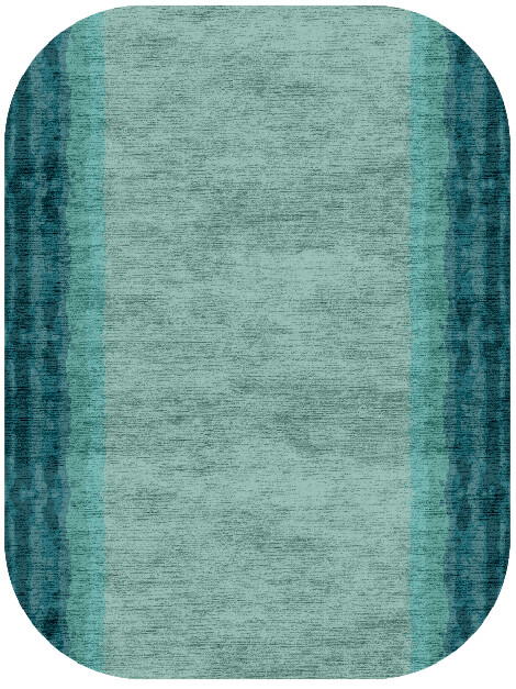 Taylor Gradation Oblong Hand Knotted Bamboo Silk Custom Rug by Rug Artisan