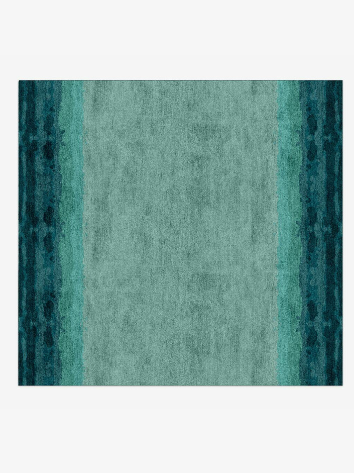 Taylor Gradation Square Hand Knotted Bamboo Silk Custom Rug by Rug Artisan