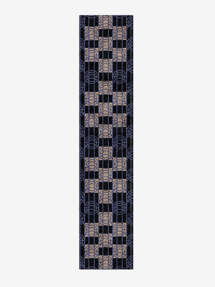 Templates Modern Geometrics Runner Hand Knotted Bamboo Silk Custom Rug by Rug Artisan