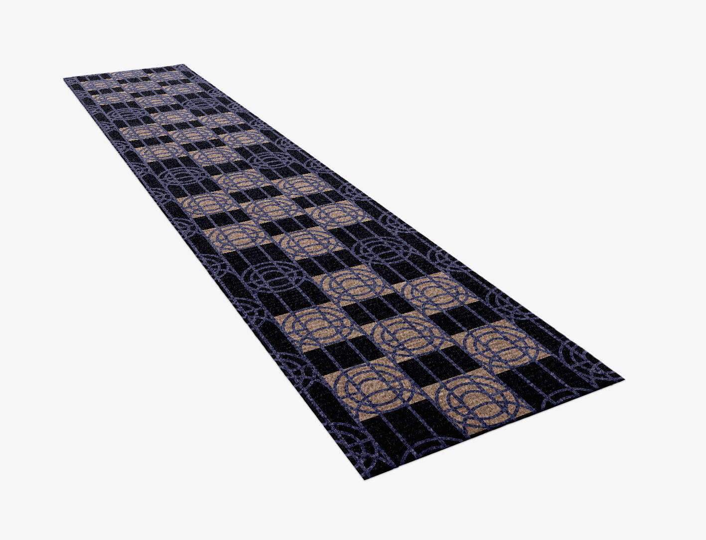 Templates Modern Geometrics Runner Hand Knotted Tibetan Wool Custom Rug by Rug Artisan