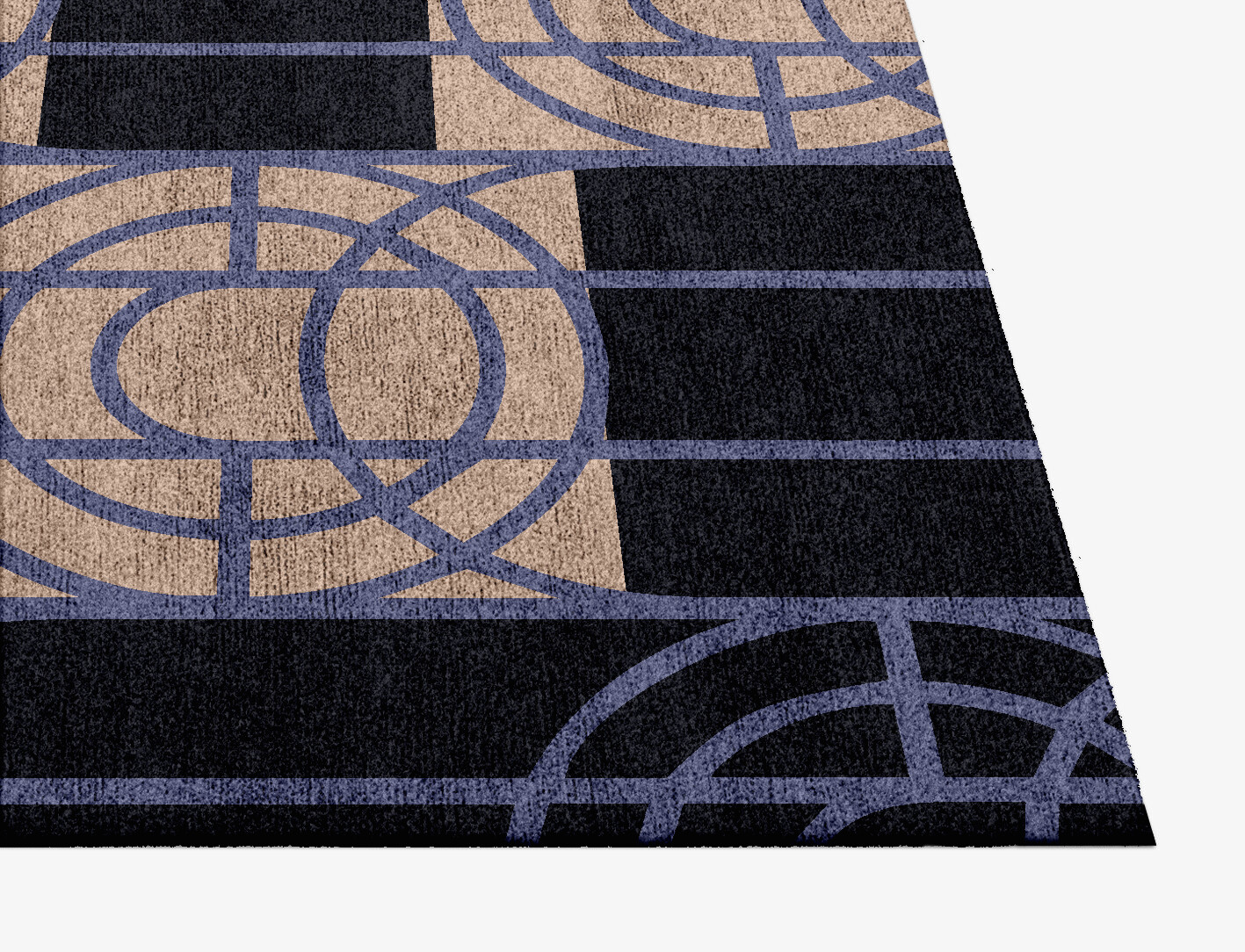 Templates Geometric Square Hand Knotted Bamboo Silk Custom Rug by Rug Artisan