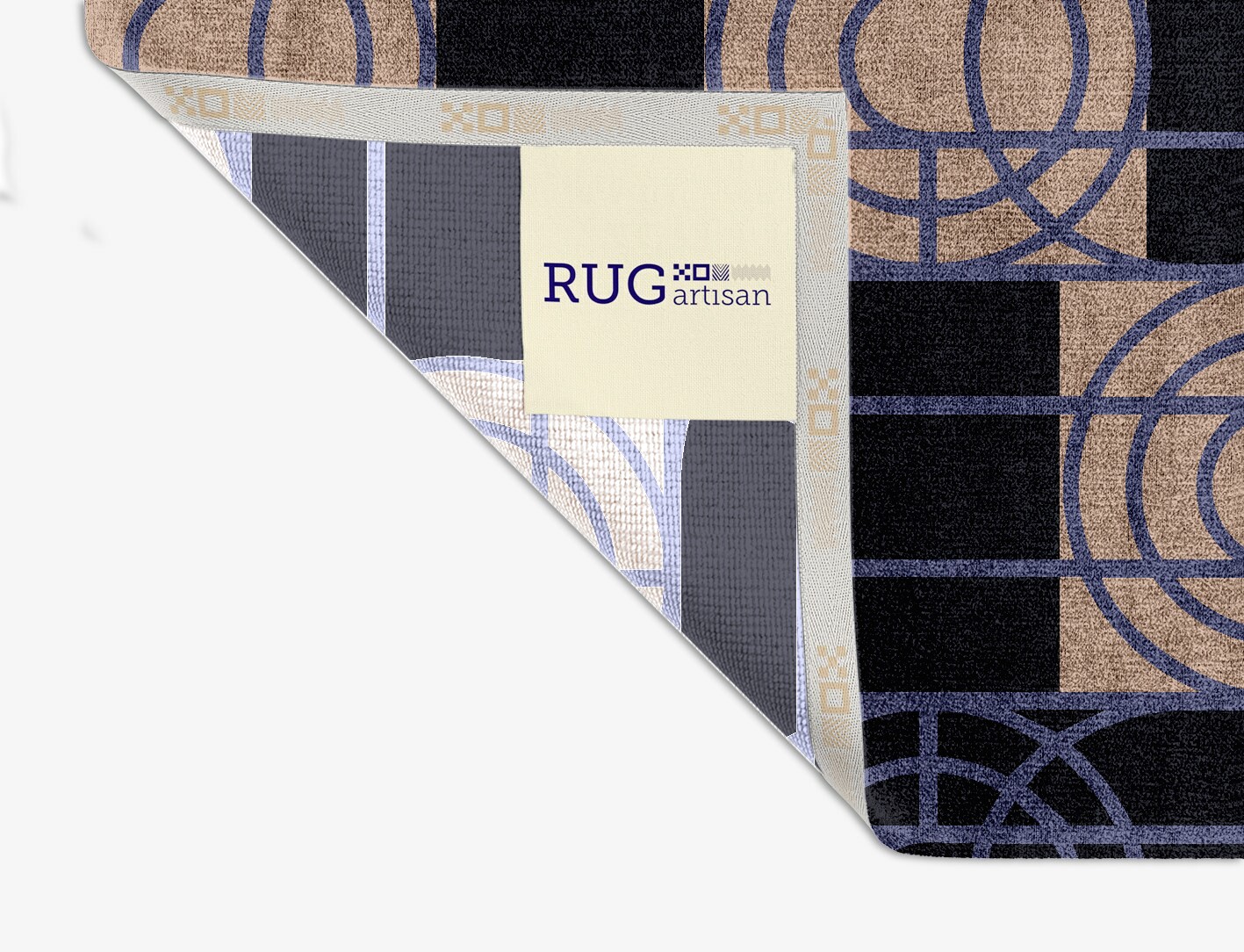 Templates Geometric Square Hand Knotted Bamboo Silk Custom Rug by Rug Artisan