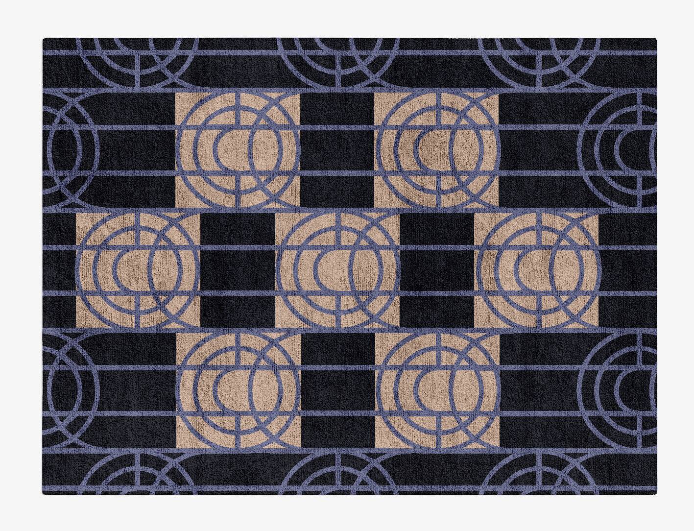 Templates Modern Geometrics Rectangle Hand Tufted Bamboo Silk Custom Rug by Rug Artisan