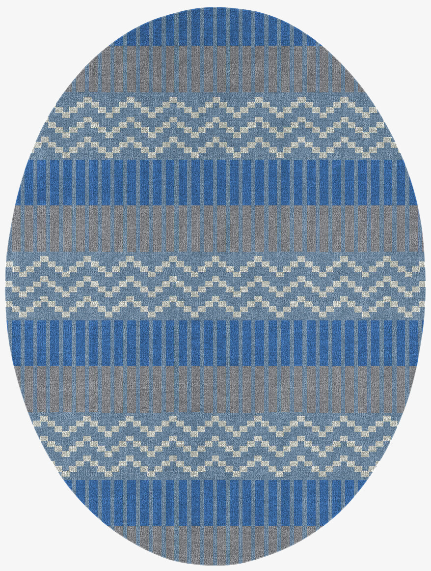 Tempo Flatweaves Oval Flatweave New Zealand Wool Custom Rug by Rug Artisan