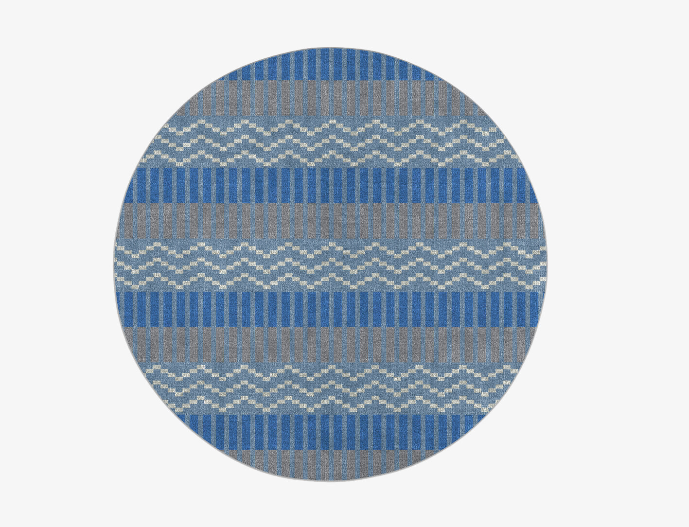 Tempo Flatweaves Round Flatweave New Zealand Wool Custom Rug by Rug Artisan