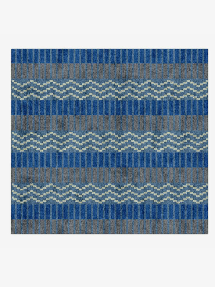 Tempo Flatweaves Square Hand Knotted Bamboo Silk Custom Rug by Rug Artisan