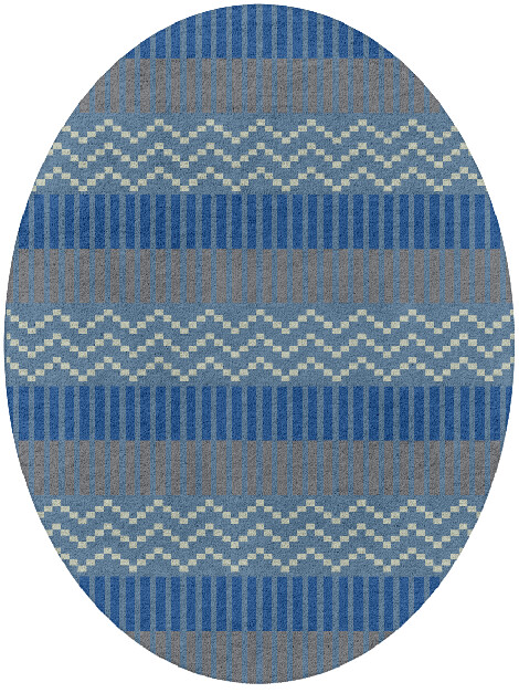 Tempo Flatweaves Oval Hand Tufted Pure Wool Custom Rug by Rug Artisan