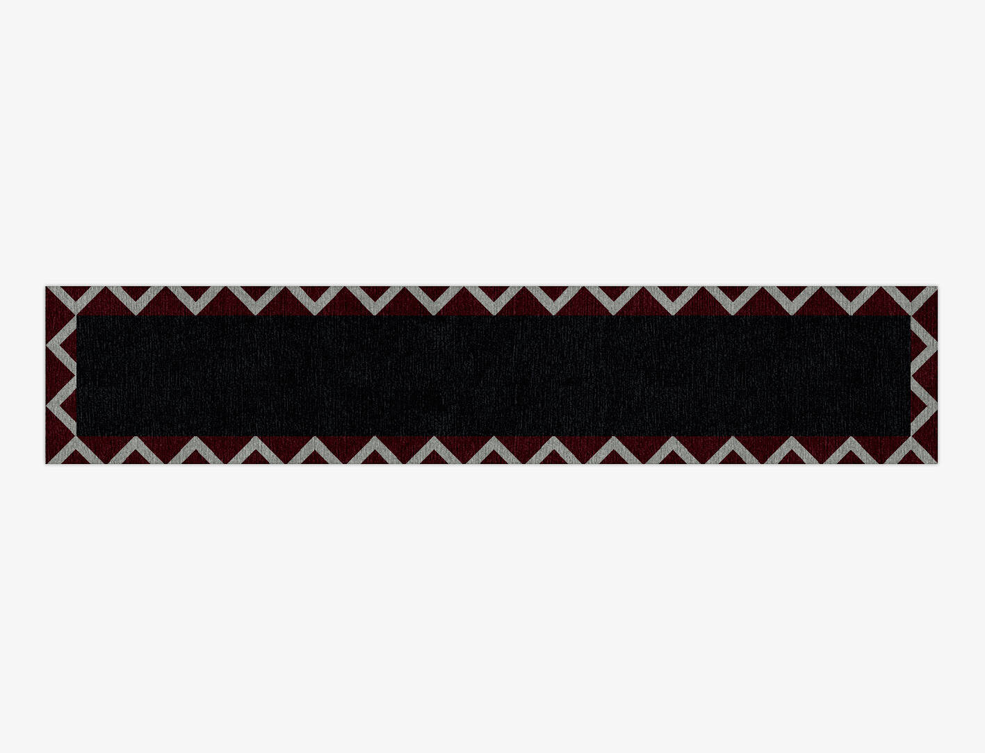 Terra Cotta Geometric Runner Hand Knotted Tibetan Wool Custom Rug by Rug Artisan