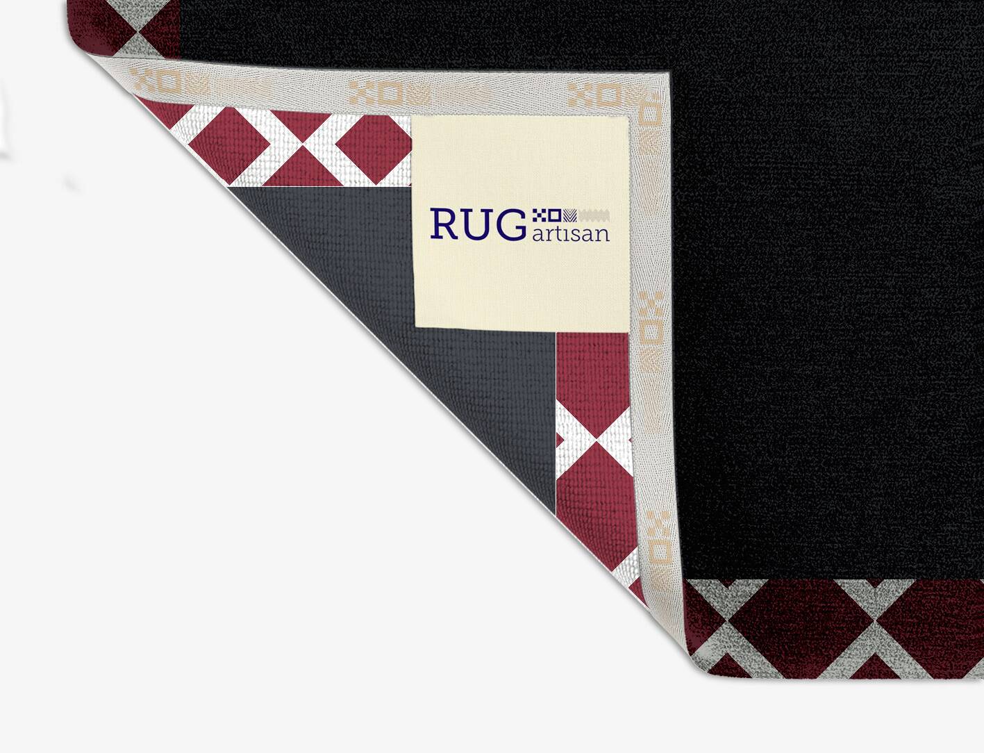 Terra Cotta Geometric Square Hand Knotted Tibetan Wool Custom Rug by Rug Artisan