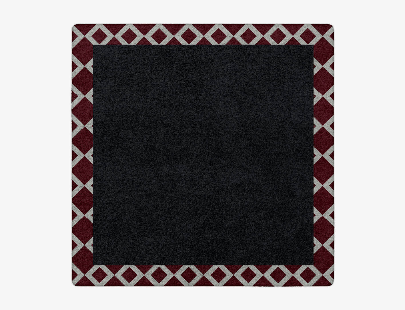 Terra Cotta Geometric Square Hand Tufted Pure Wool Custom Rug by Rug Artisan