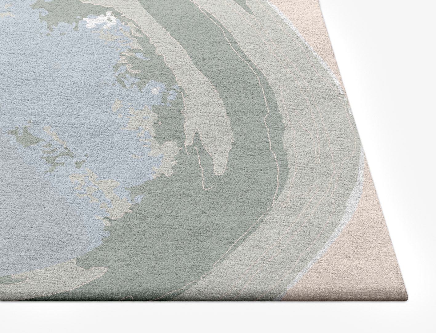 Thalassa Eclipses  Rectangle Hand Tufted Pure Wool Custom Rug by Rug Artisan