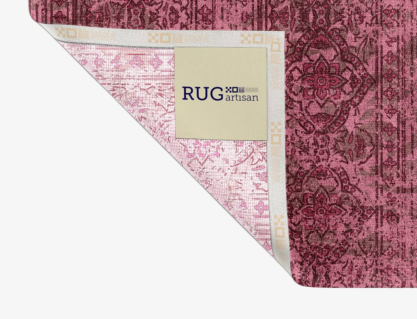 Threadbare Coral Vintage Rectangle Hand Knotted Bamboo Silk Custom Rug by Rug Artisan