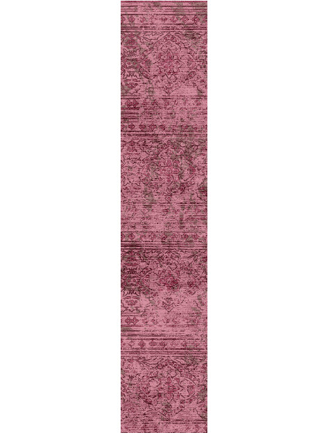 Threadbare Coral Vintage Runner Hand Knotted Bamboo Silk Custom Rug by Rug Artisan