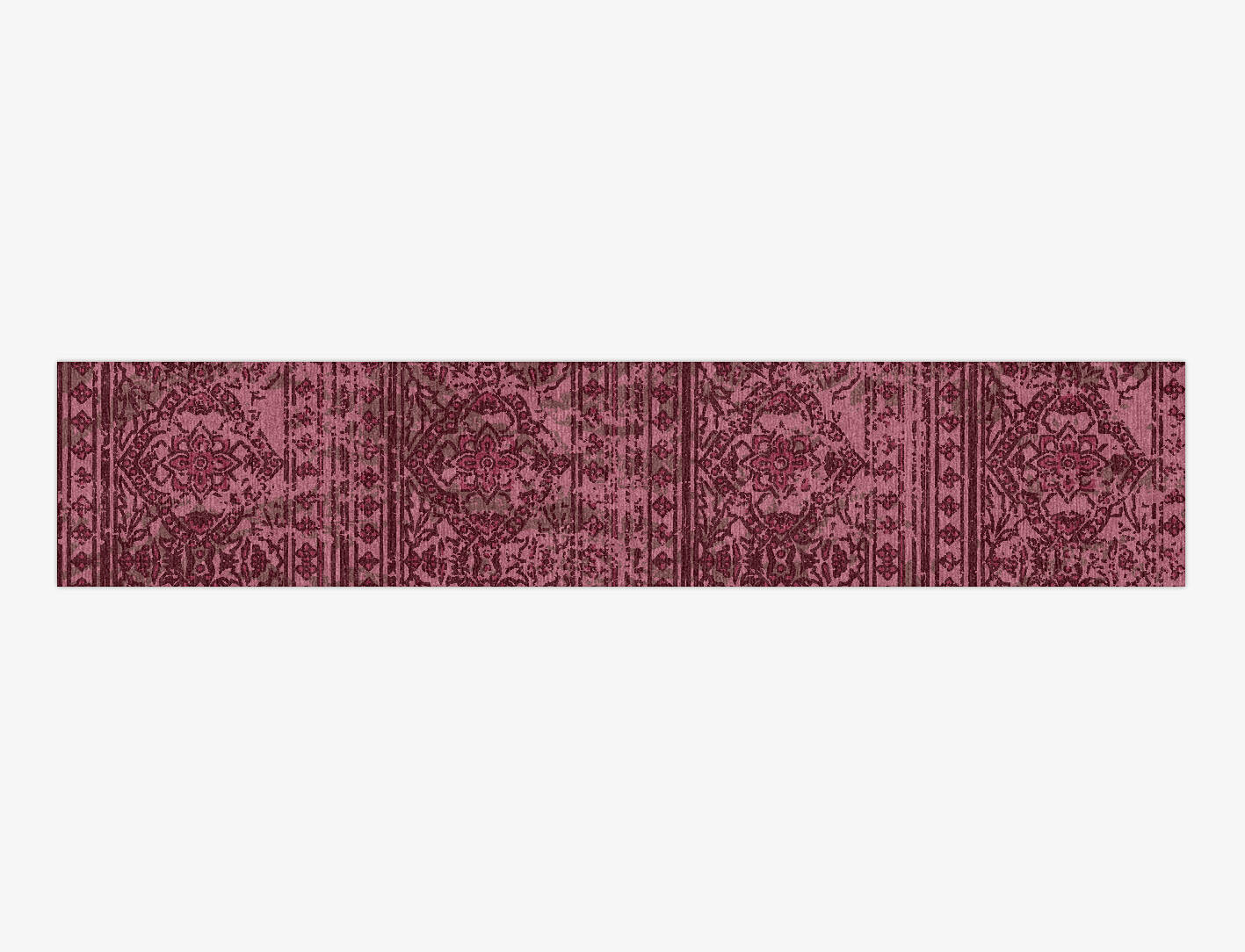 Threadbare Coral Vintage Runner Hand Knotted Tibetan Wool Custom Rug by Rug Artisan