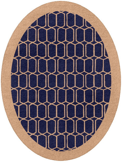 Thrush Geometric Oval Hand Tufted Pure Wool Custom Rug by Rug Artisan