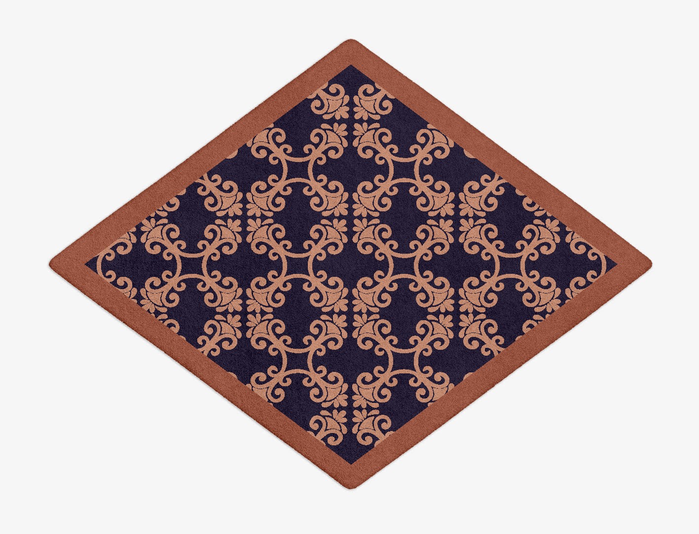 Tiara Geometric Diamond Hand Tufted Pure Wool Custom Rug by Rug Artisan