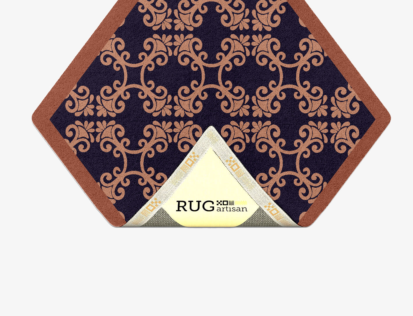 Tiara Geometric Diamond Hand Tufted Pure Wool Custom Rug by Rug Artisan