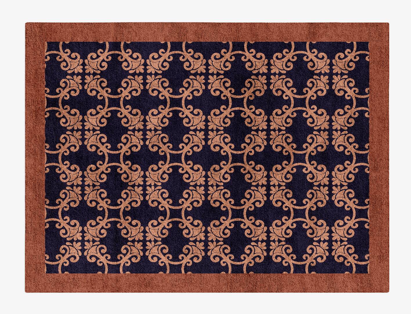 Tiara Geometric Rectangle Hand Tufted Bamboo Silk Custom Rug by Rug Artisan