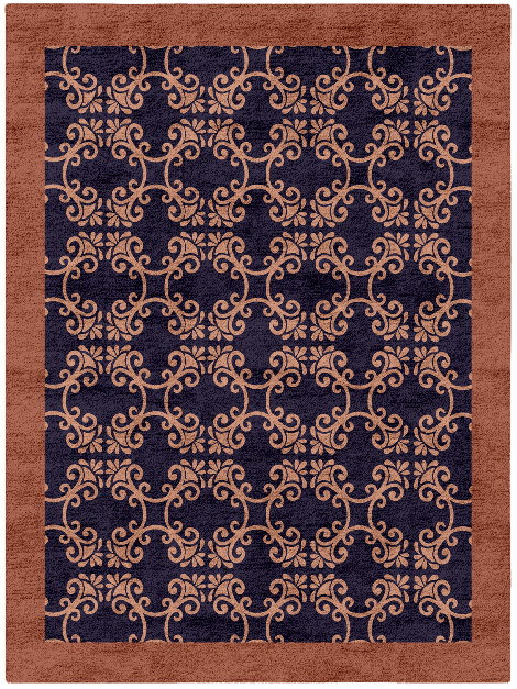 Tiara Geometric Rectangle Hand Tufted Bamboo Silk Custom Rug by Rug Artisan