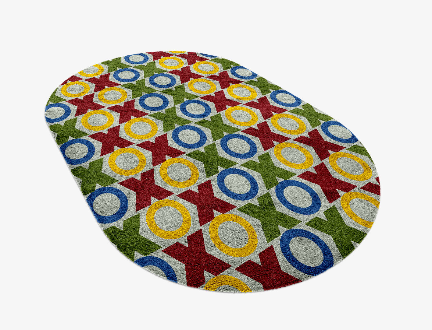 Tictactoe Kids Capsule Hand Knotted Bamboo Silk Custom Rug by Rug Artisan