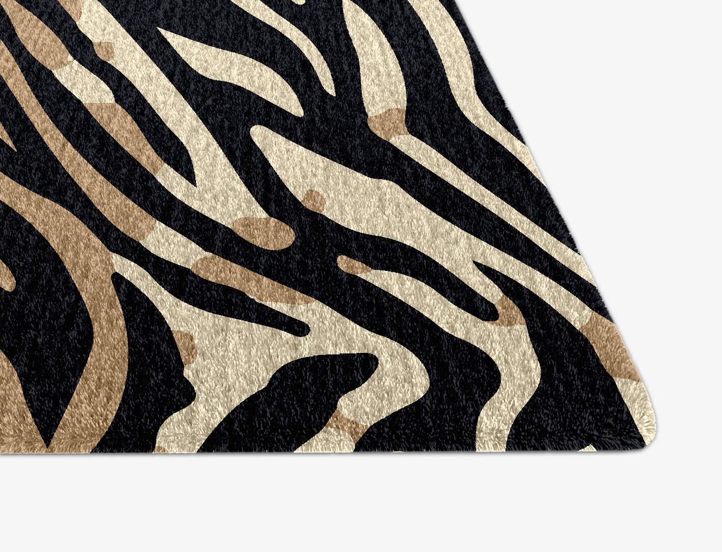 Tiger Stripes Animal Prints Arch Hand Knotted Tibetan Wool Custom Rug by Rug Artisan