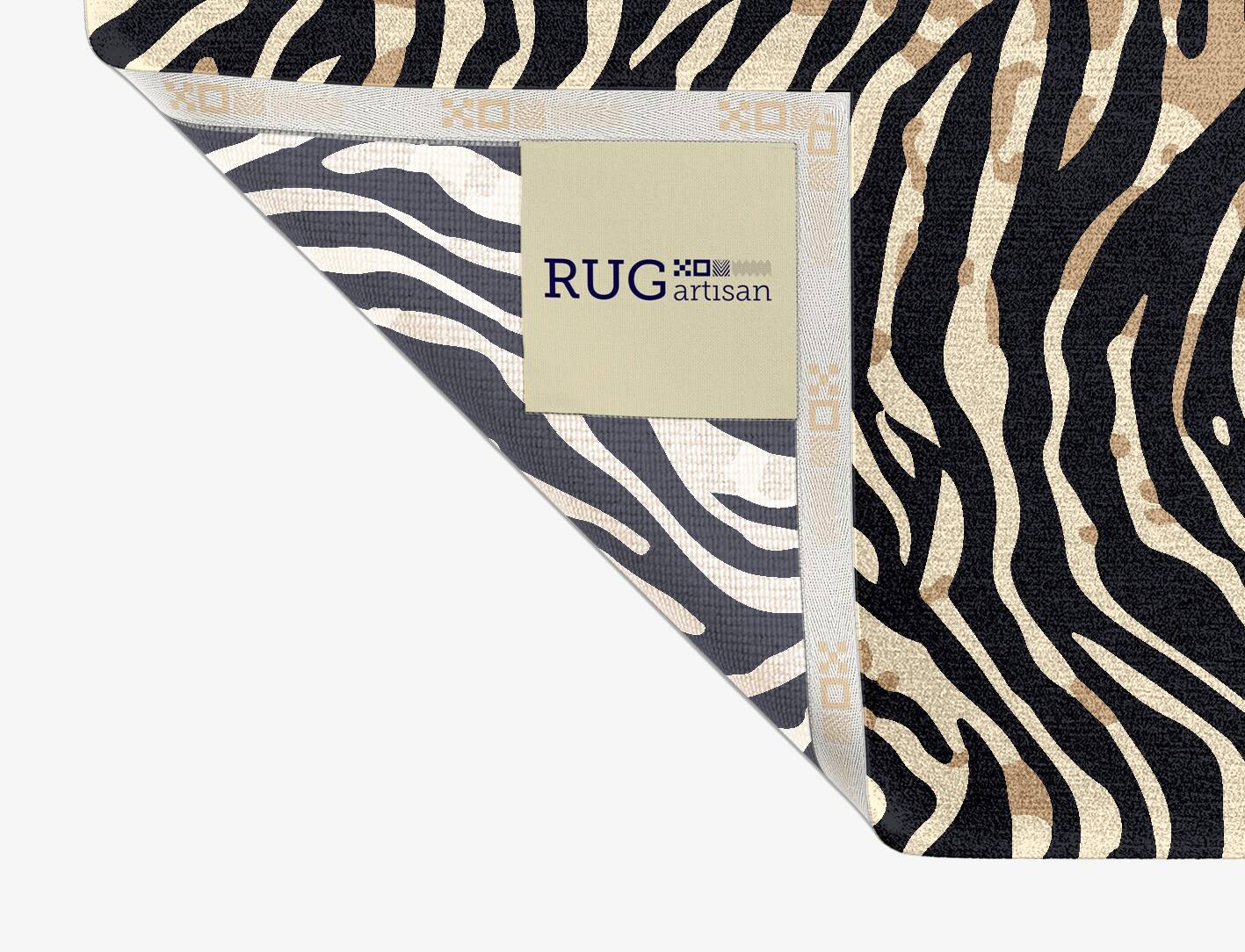 Tiger Stripes Animal Prints Rectangle Hand Knotted Tibetan Wool Custom Rug by Rug Artisan