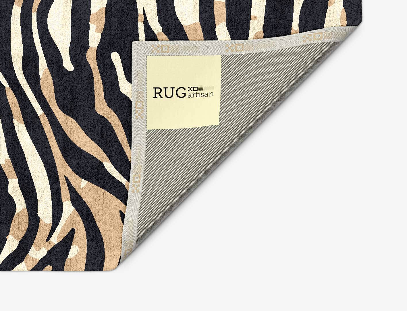 Tiger Stripes Animal Prints Arch Hand Tufted Bamboo Silk Custom Rug by Rug Artisan
