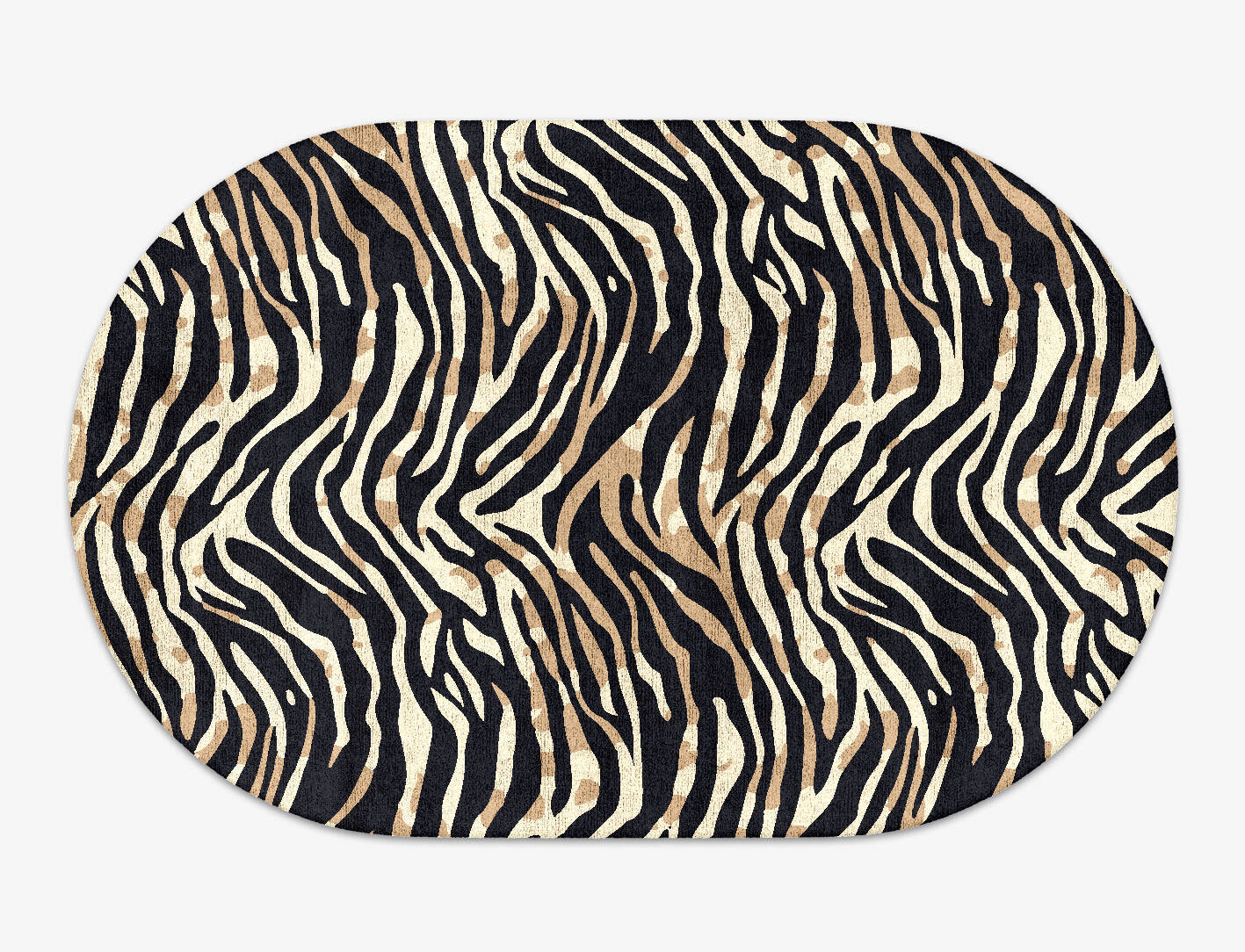 Tiger Stripes Animal Prints Capsule Hand Tufted Bamboo Silk Custom Rug by Rug Artisan