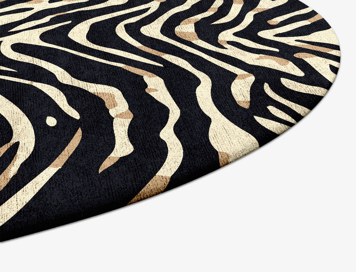 Tiger Stripes Animal Prints Capsule Hand Tufted Bamboo Silk Custom Rug by Rug Artisan