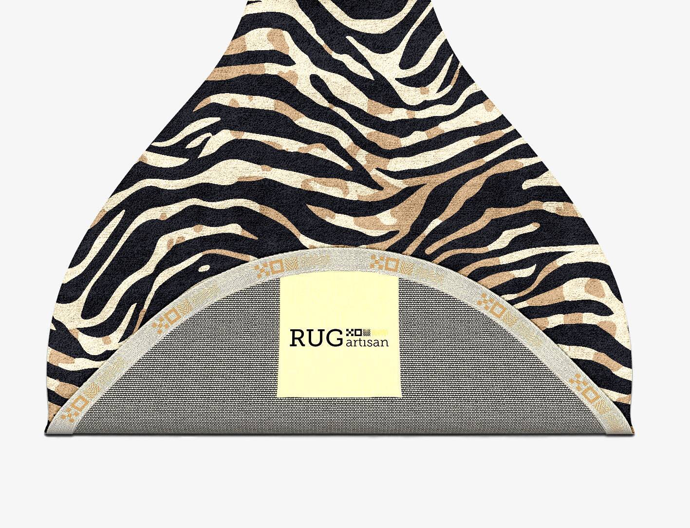 Tiger Stripes Animal Prints Drop Hand Tufted Bamboo Silk Custom Rug by Rug Artisan