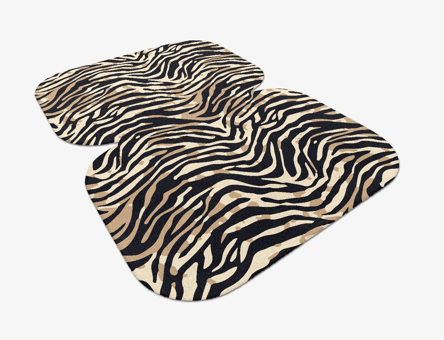 Tiger Stripes Animal Prints Eight Hand Tufted Pure Wool Custom Rug by Rug Artisan