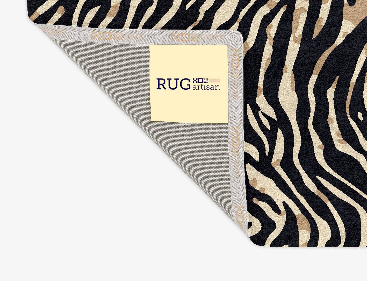 Tiger Stripes Animal Prints Rectangle Hand Tufted Pure Wool Custom Rug by Rug Artisan
