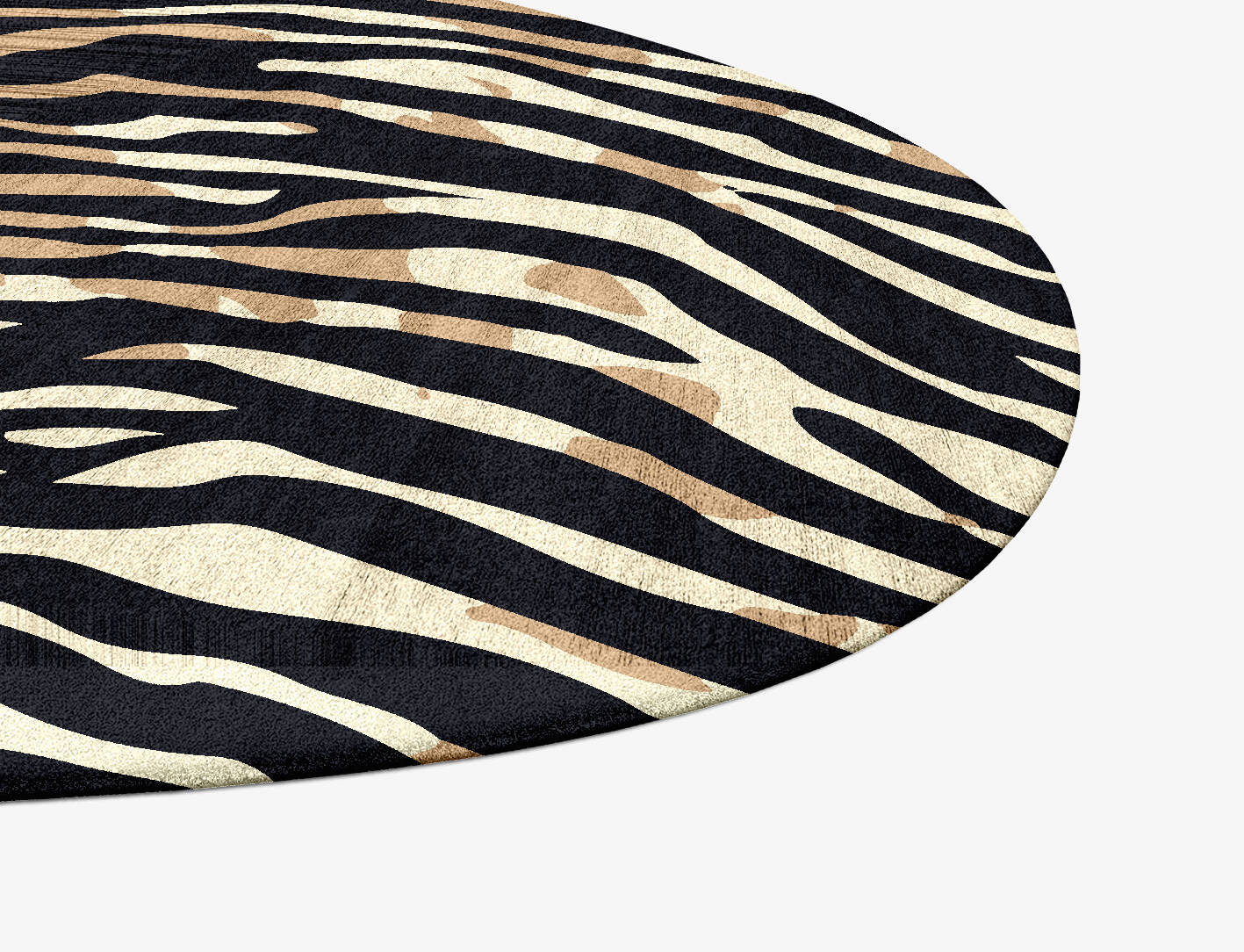 Tiger Stripes Animal Prints Splash Hand Tufted Bamboo Silk Custom Rug by Rug Artisan
