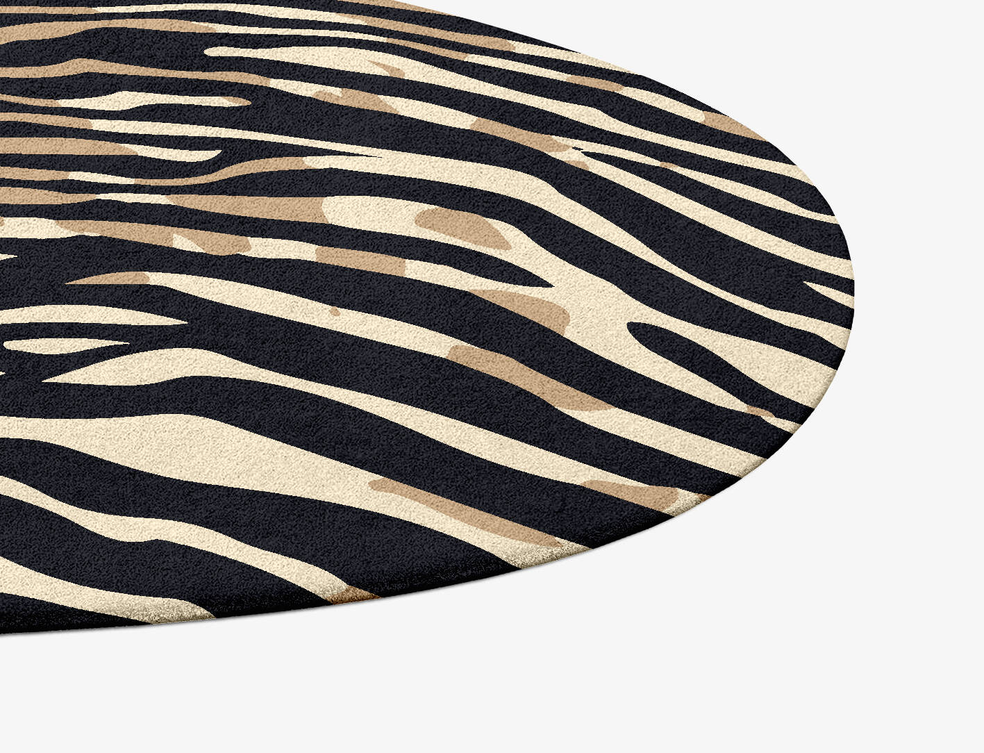 Tiger Stripes Animal Prints Splash Hand Tufted Pure Wool Custom Rug by Rug Artisan