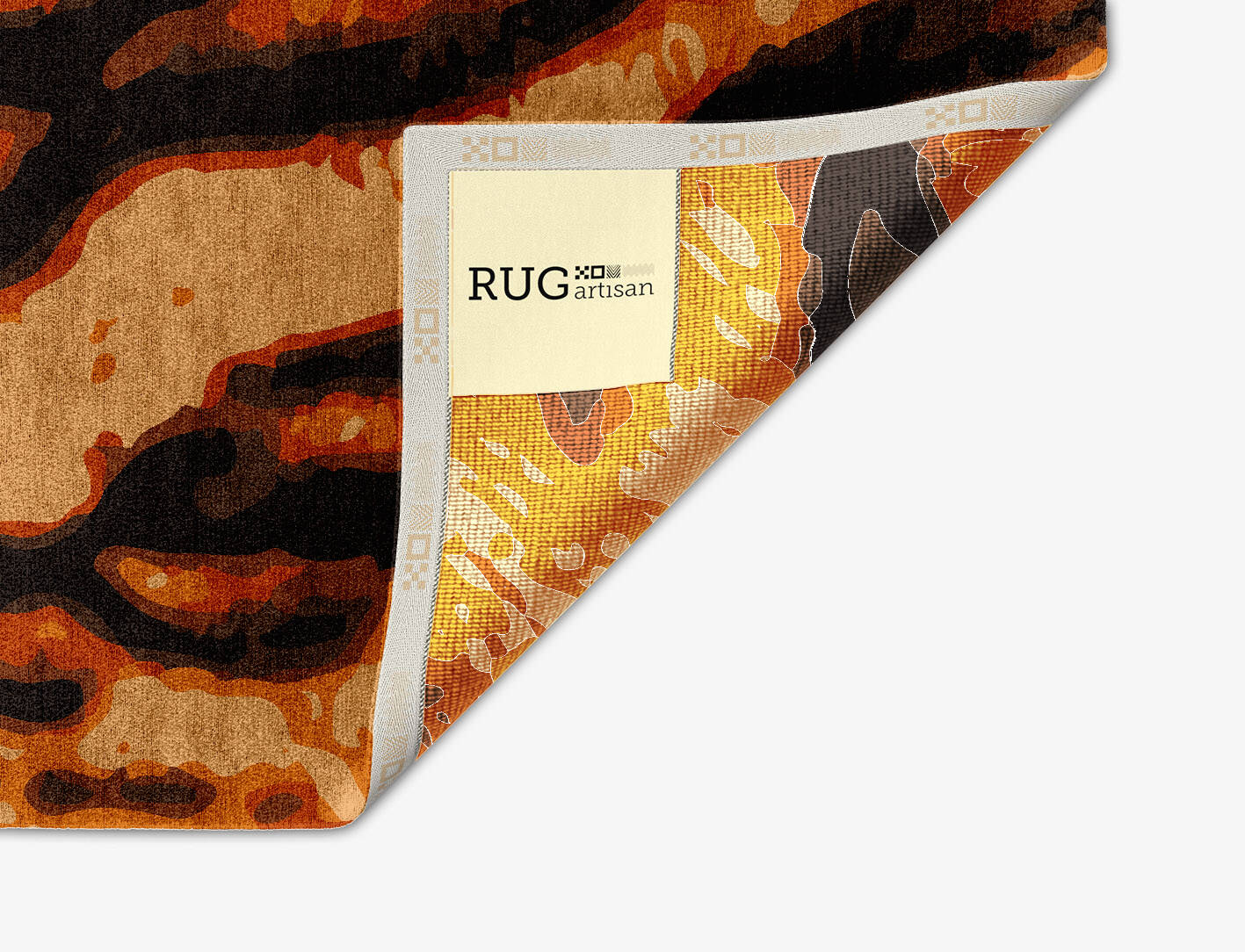 Tigger Animal Prints Arch Hand Knotted Bamboo Silk Custom Rug by Rug Artisan