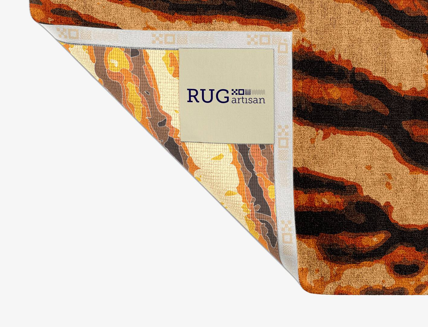 Tigger Animal Prints Rectangle Hand Knotted Bamboo Silk Custom Rug by Rug Artisan