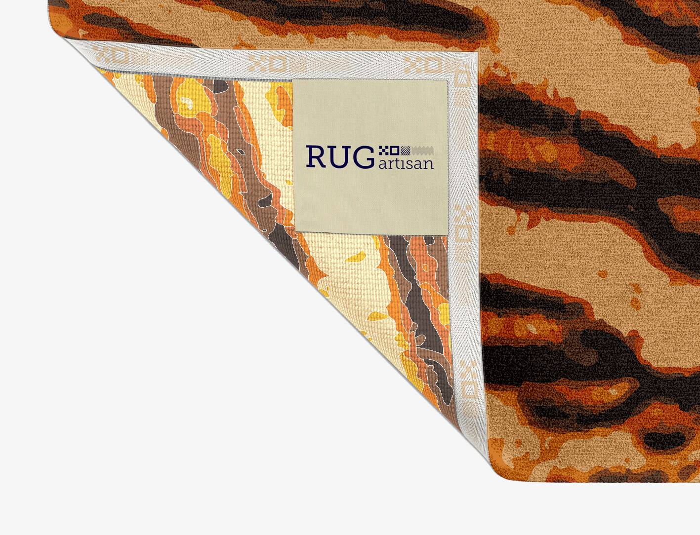 Tigger Animal Prints Rectangle Hand Knotted Tibetan Wool Custom Rug by Rug Artisan