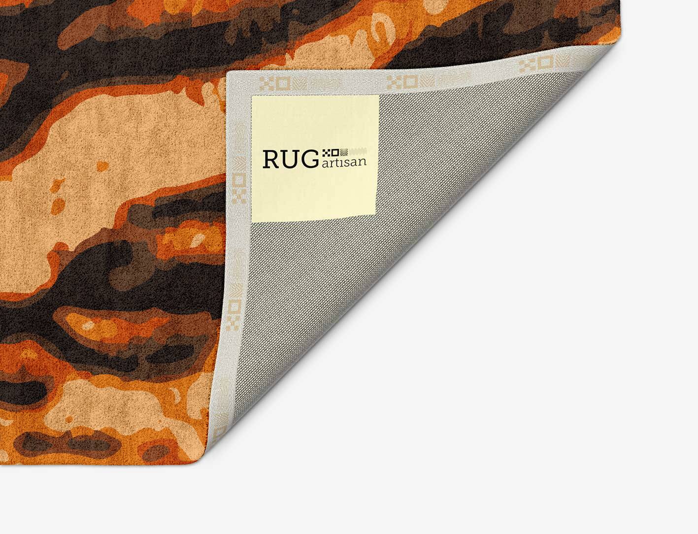 Tigger Animal Prints Arch Hand Tufted Bamboo Silk Custom Rug by Rug Artisan