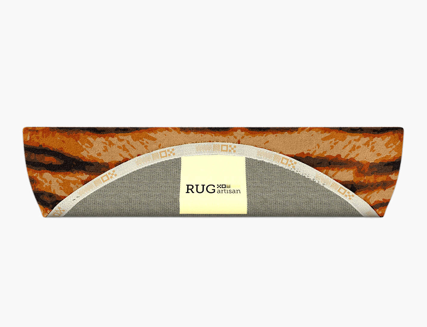 Tigger Animal Prints Halfmoon Hand Tufted Pure Wool Custom Rug by Rug Artisan