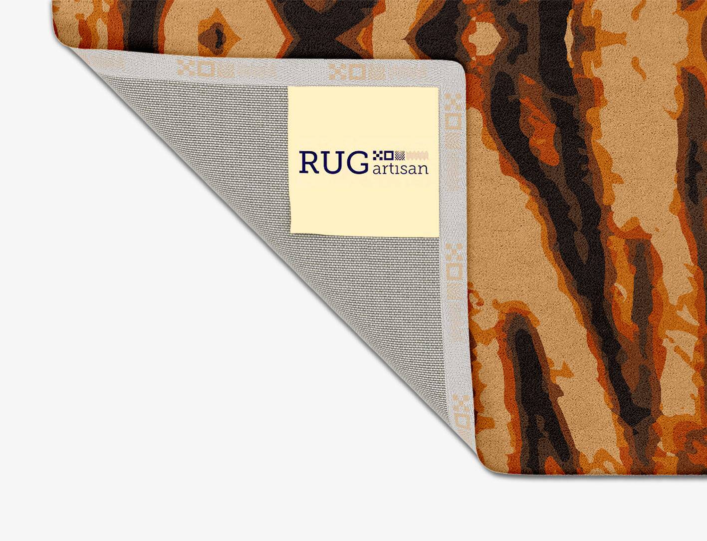 Tigger Animal Prints Square Hand Tufted Pure Wool Custom Rug by Rug Artisan