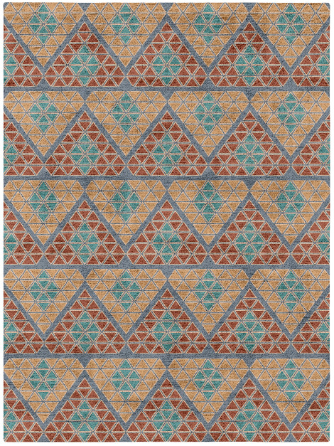 Tiles Modern Geometrics Rectangle Hand Tufted Bamboo Silk Custom Rug by Rug Artisan