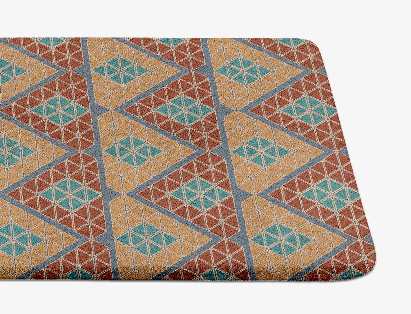 Tiles Modern Geometrics Runner Hand Tufted Pure Wool Custom Rug by Rug Artisan