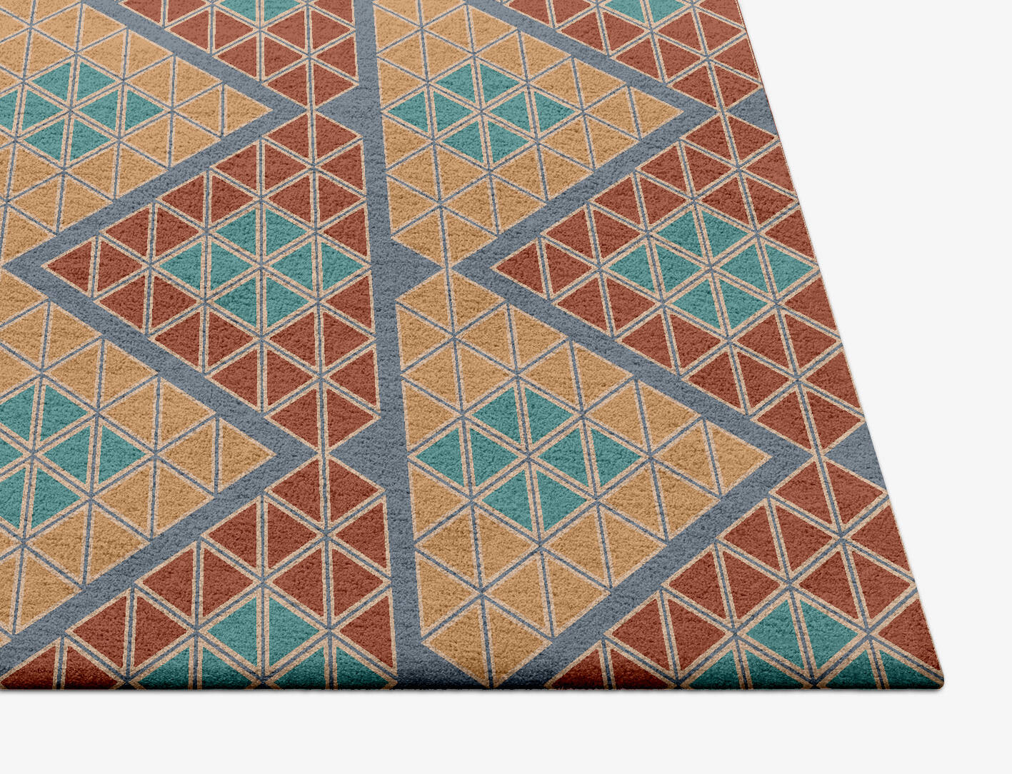 Tiles Modern Geometrics Square Hand Tufted Pure Wool Custom Rug by Rug Artisan