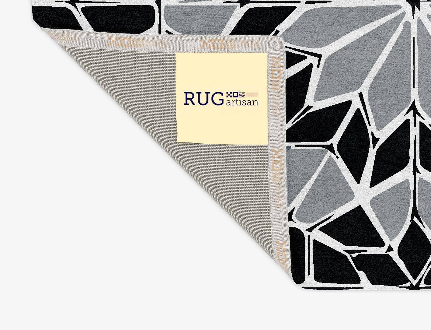 Tilework Monochrome Rectangle Hand Tufted Pure Wool Custom Rug by Rug Artisan