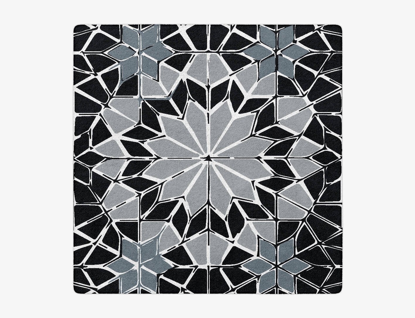 Tilework Monochrome Square Hand Tufted Pure Wool Custom Rug by Rug Artisan