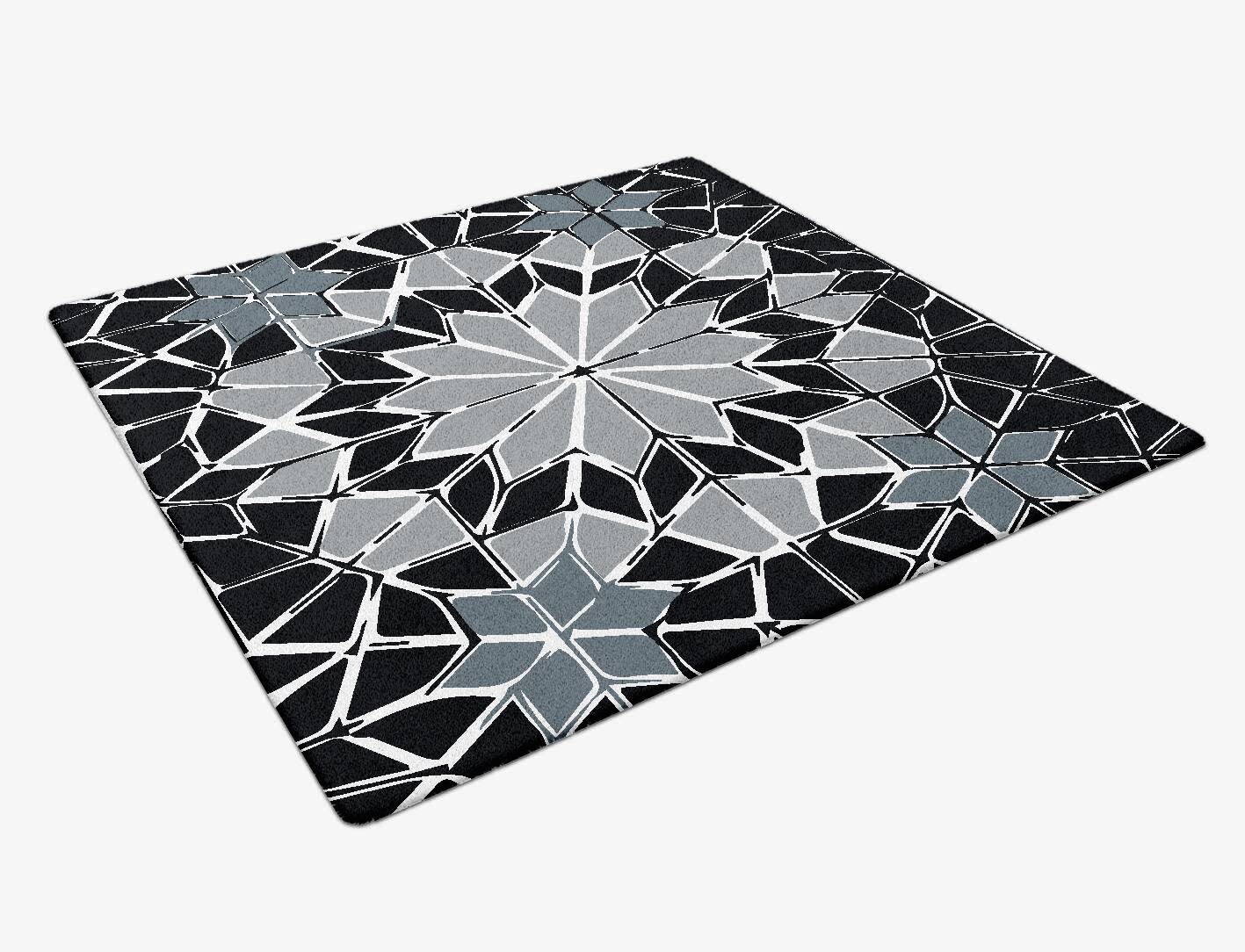 Tilework Monochrome Square Hand Tufted Pure Wool Custom Rug by Rug Artisan