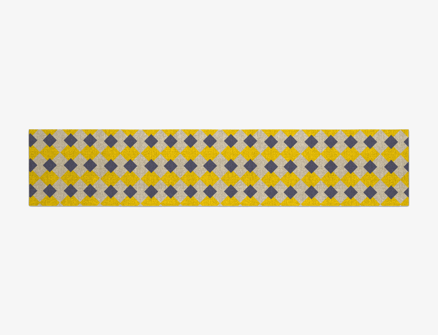 Tinsel Geometric Runner Flatweave New Zealand Wool Custom Rug by Rug Artisan