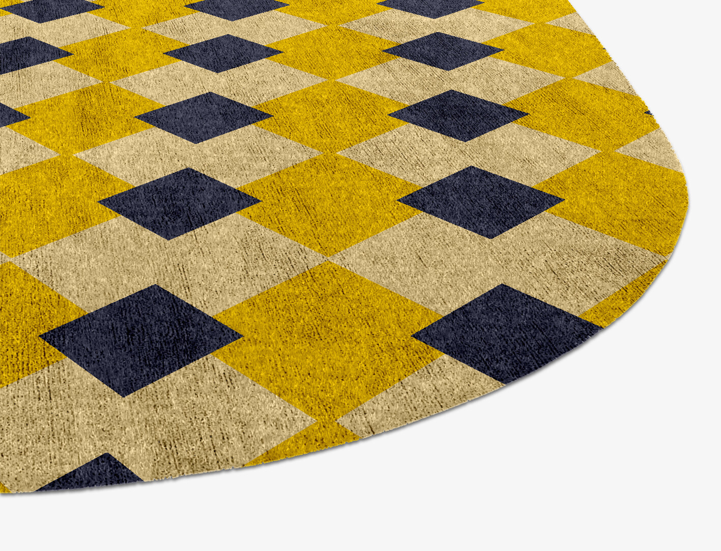Tinsel Geometric Eight Hand Knotted Bamboo Silk Custom Rug by Rug Artisan
