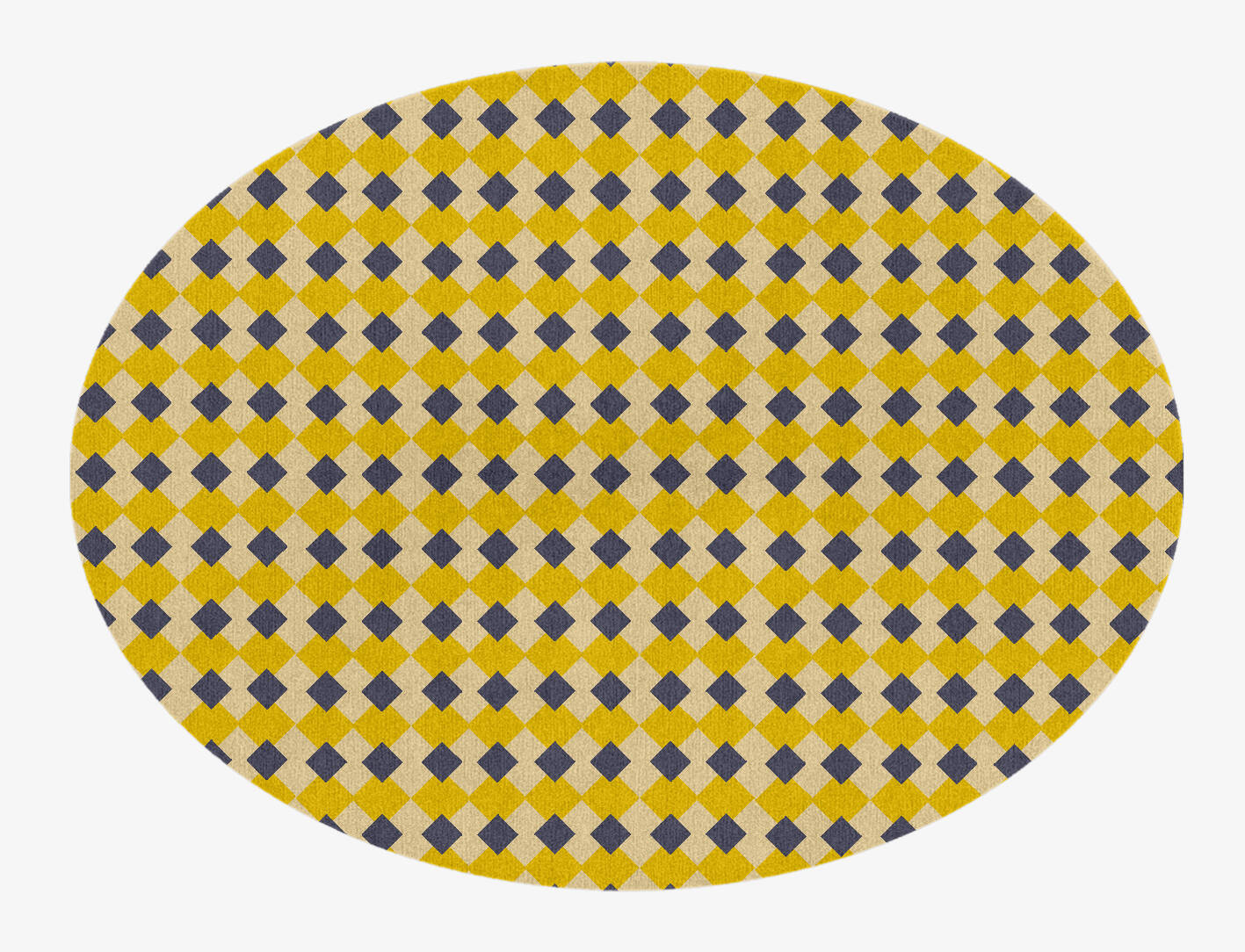 Tinsel Geometric Oval Hand Knotted Tibetan Wool Custom Rug by Rug Artisan